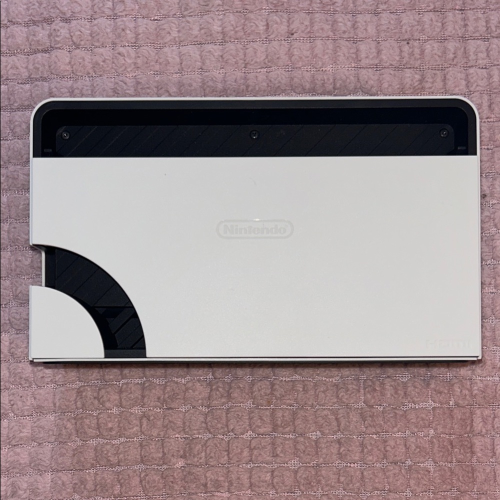 Nintendo Black and White Dock ( ONLY CHARGING WIRE & HDMI CORD INCLUDED)